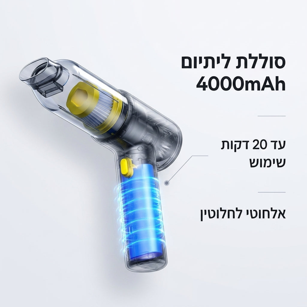 Vortex Clean - נקיון עוצמתי בכף היד