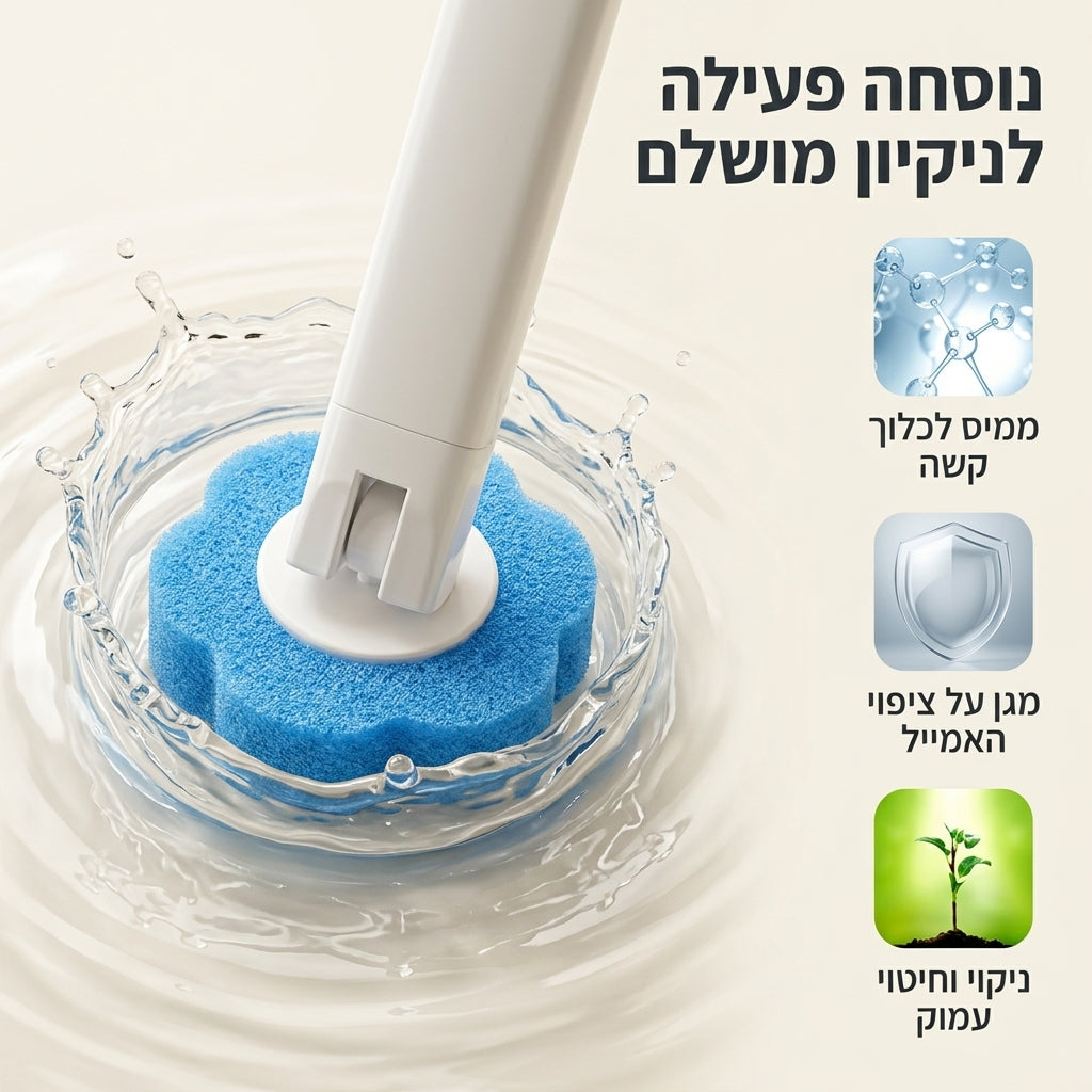PURE FLUSH - בשביל אסלה נקייה וסטרילית באמת 