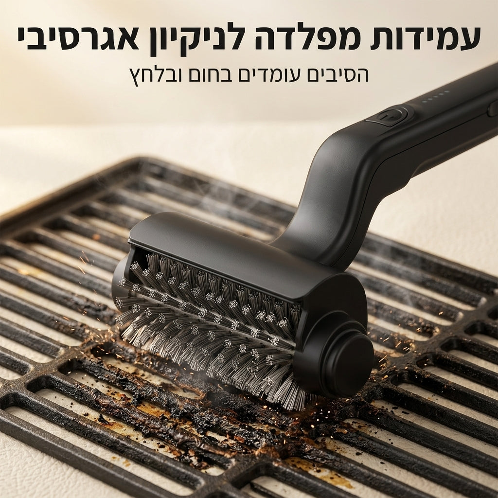 GRILL ROLLER - והרשת חוזרת להיות נקייה כמו חדשה