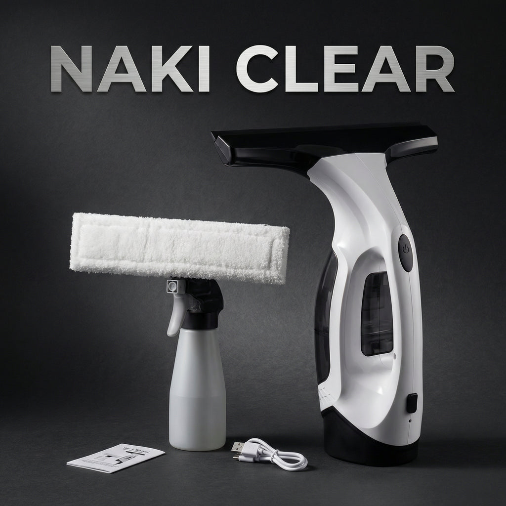 NAKI CLEAR הדור החדש לחלונות מבריקים - מפסיקים לנגב ומתקדמים לשאוב!