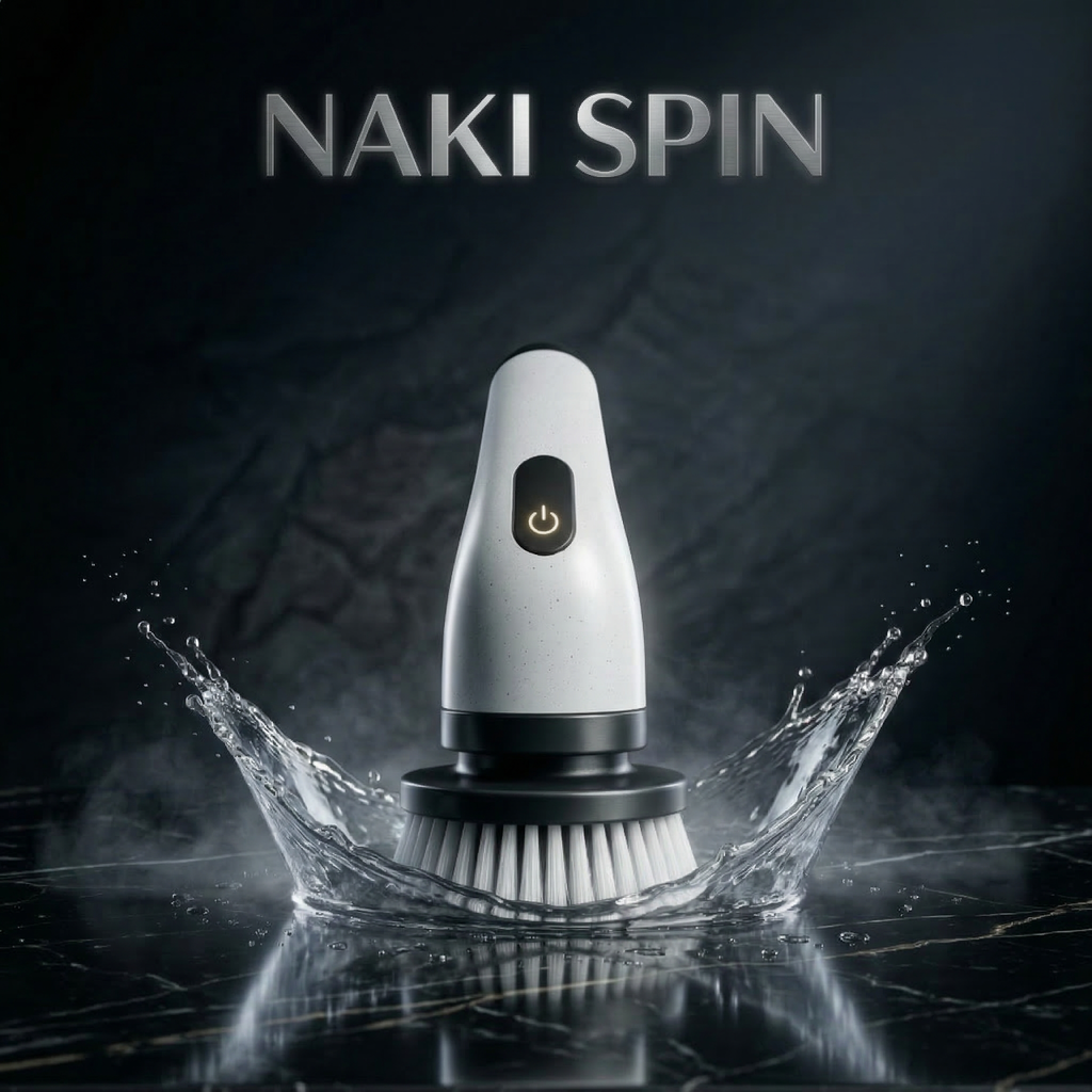 NAKI SPIN הדור החדש למשטחים מבריקים - מפסיקים לקרצף ומתחילים להבריש!
